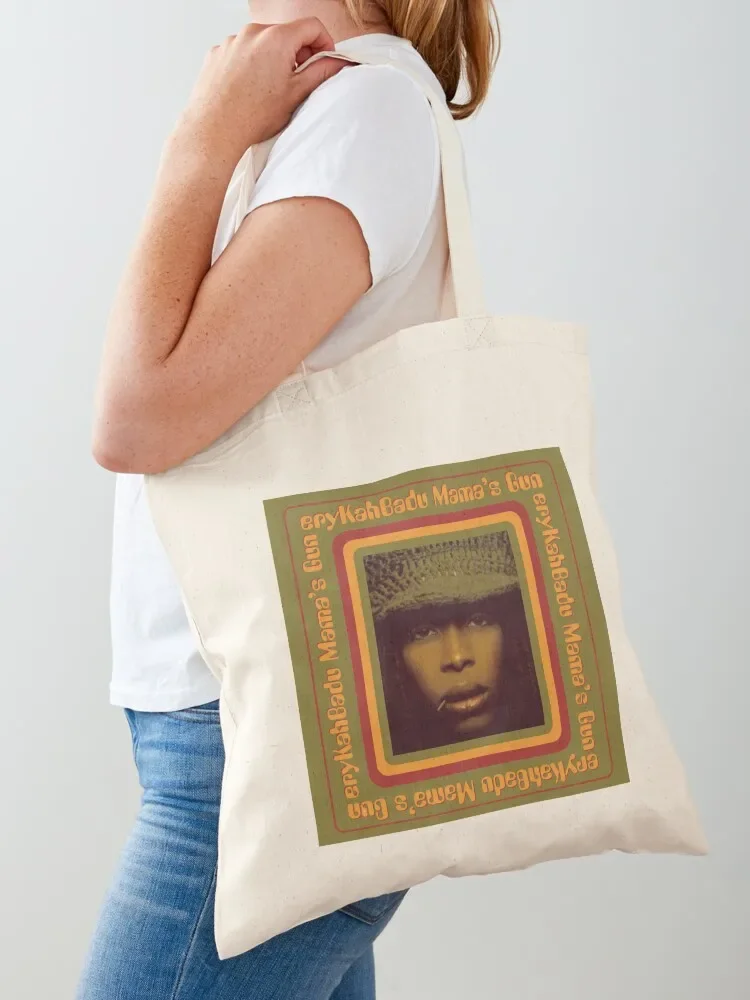 Erykah Badu Mamas gun Tote Bag reusable shopping bags Portable shopping bag canvas tote bags