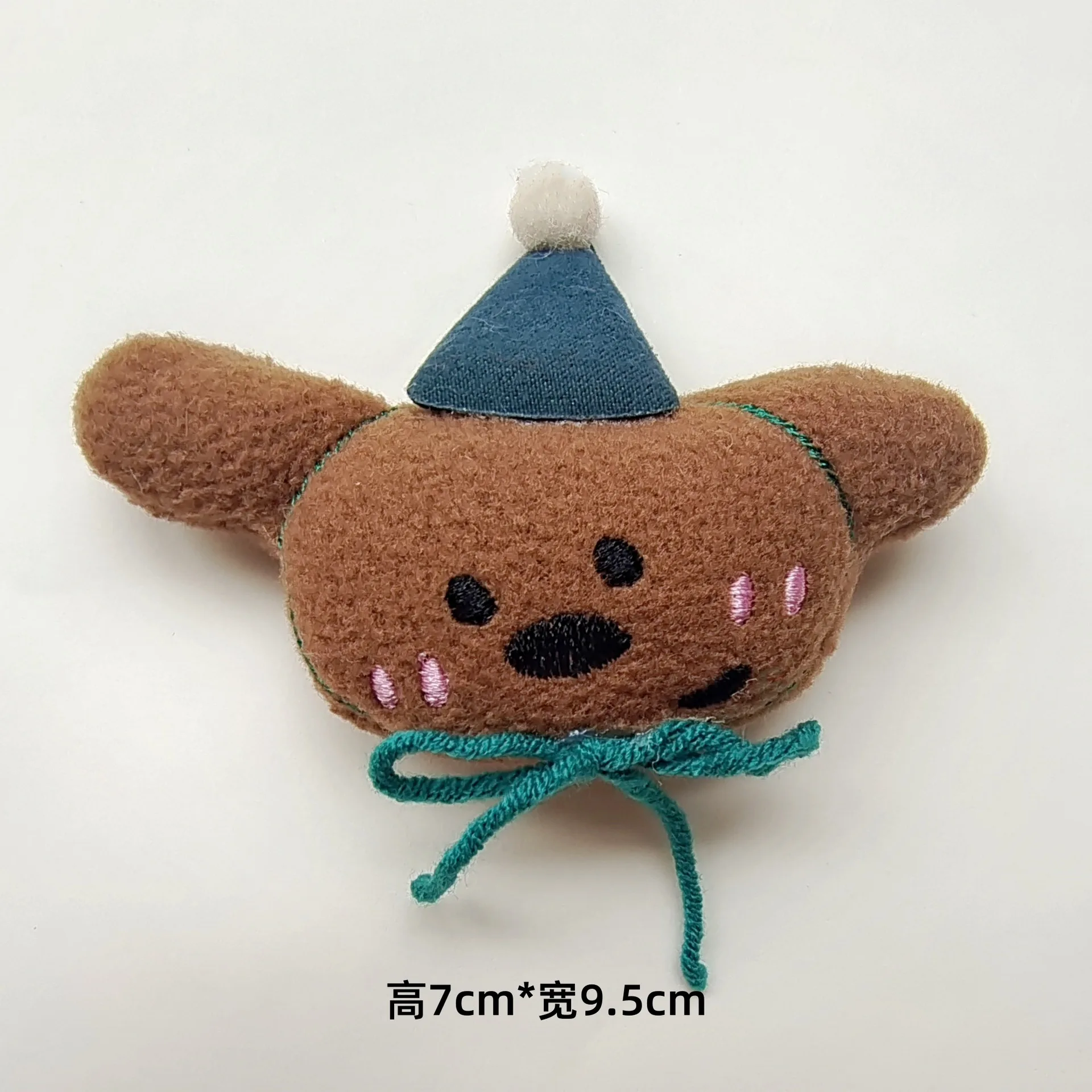 Brooch Pin Korean Style Plush Puppy Cartoon Animal Head Cute Hair Accessory for Girls Bags Autumn Winter Lightweight Multicolor