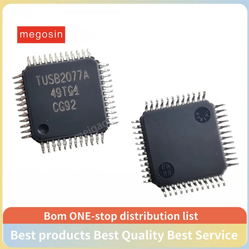 1PCS/LOT TUSB2077APTR QFP-48  TUSB2077A USB hub controller chip