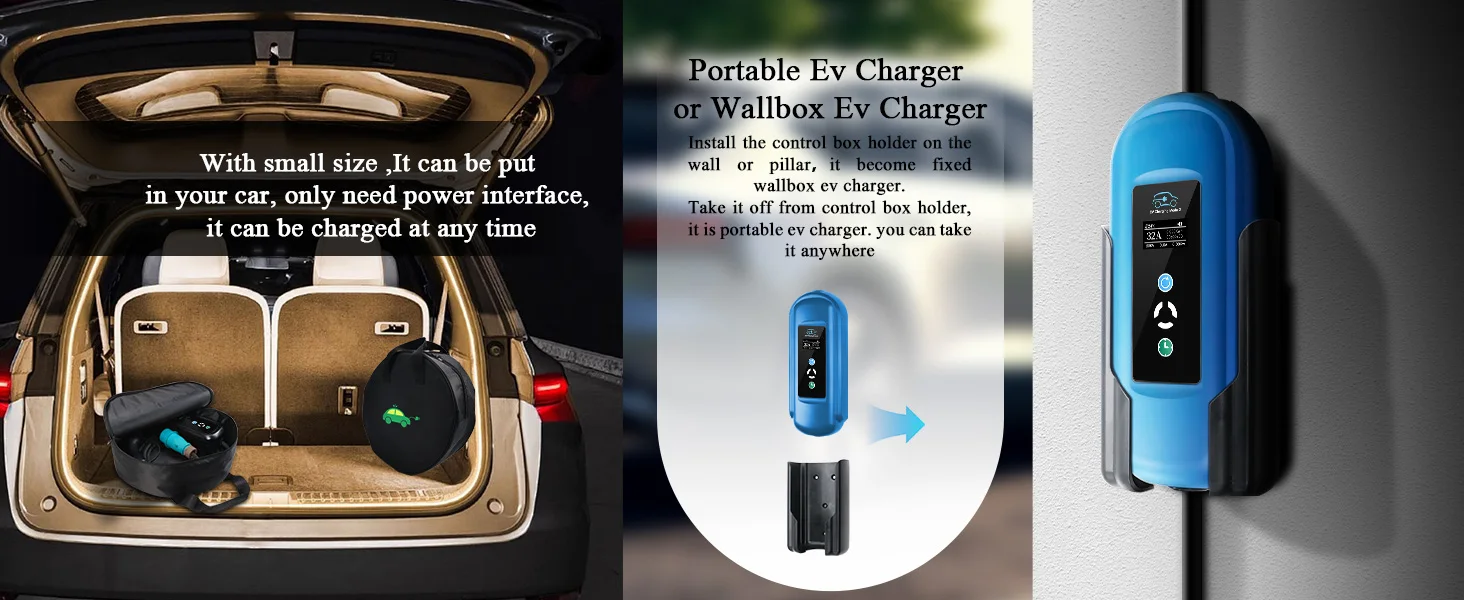Kolanky 16A 11KW Home EV Ladegerät Typ2 Mobile Lade WallBox Zeitverzögerung 1-15 Elektrofahrzeug Ladegerät IEC62196-2 Autos Insgesamt 5M – Detail 5