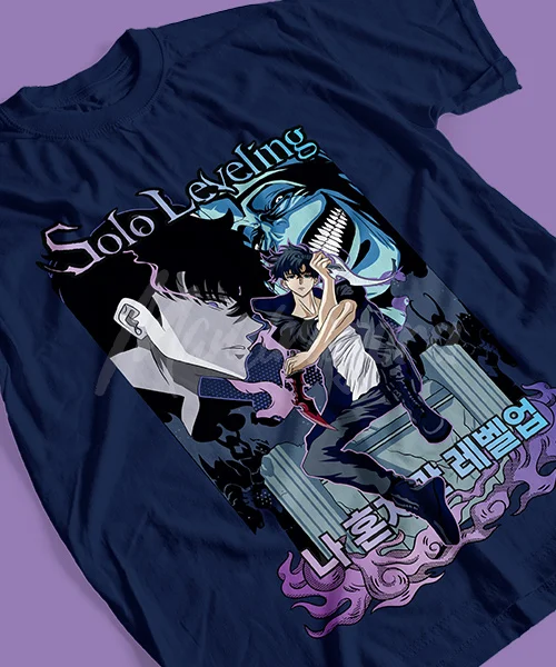 T-shirt For Anime Solo Leveling Trono de Sung Jinwoo