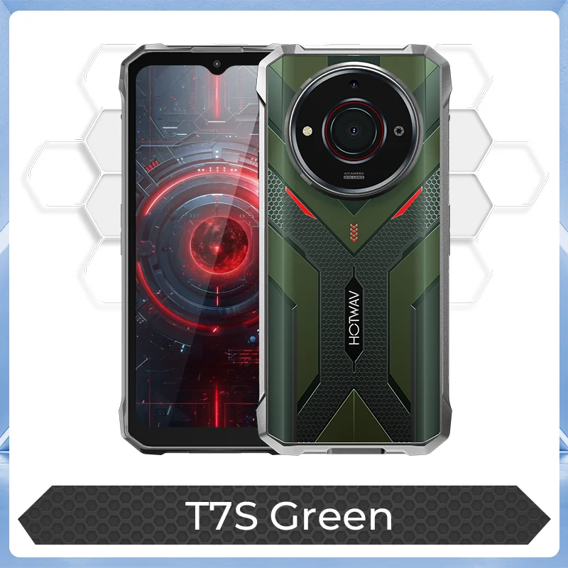 HOTWAV T7S Robuuste Smartphone Ultradunne 6280mAh Batterij Mobiele Telefoon 6.52 ''HD + 4GB RAM 128GB ROM 21MP Android 13 Mobiel