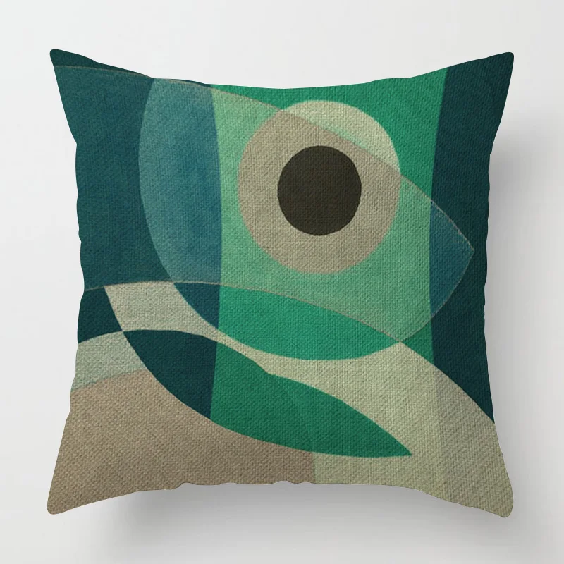 Abstract Geometric Pillowcase 18x 18 Inch Machine Washable Four Seasons Universal Home Decorative Cushion Cover 45x45cm