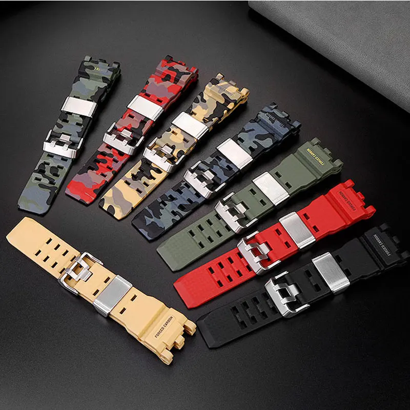 For G-SHOCK Casio GWG-2000 GWG-2040 Watch Band for Men's Second Generation Big Mud King Modified  Resin Rubber Strap Gift tools