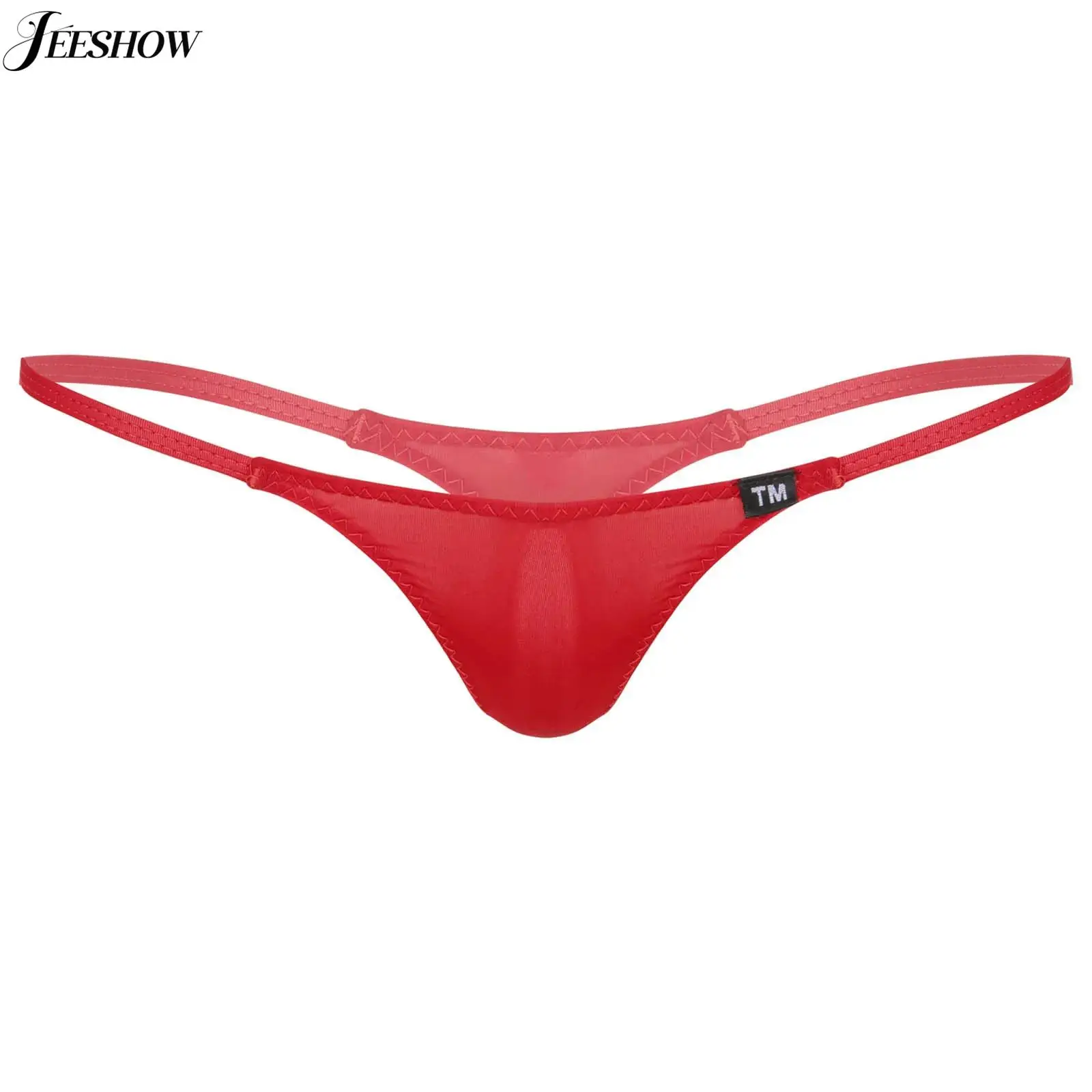 

Mens Sexy Micro T-back Underwear Low Rise Mini Thongs Underpants Solid Color Stretchy Bikini Briefs Tempting G-strings Nightwear