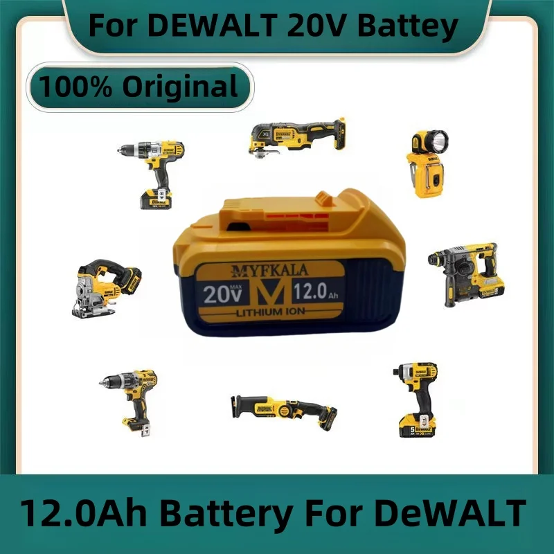 

DCB200 20V Battery Compatible with dewalt power Tools 20V 12Ah rechargeable electric tool Lithium batteries 20V 12Ah