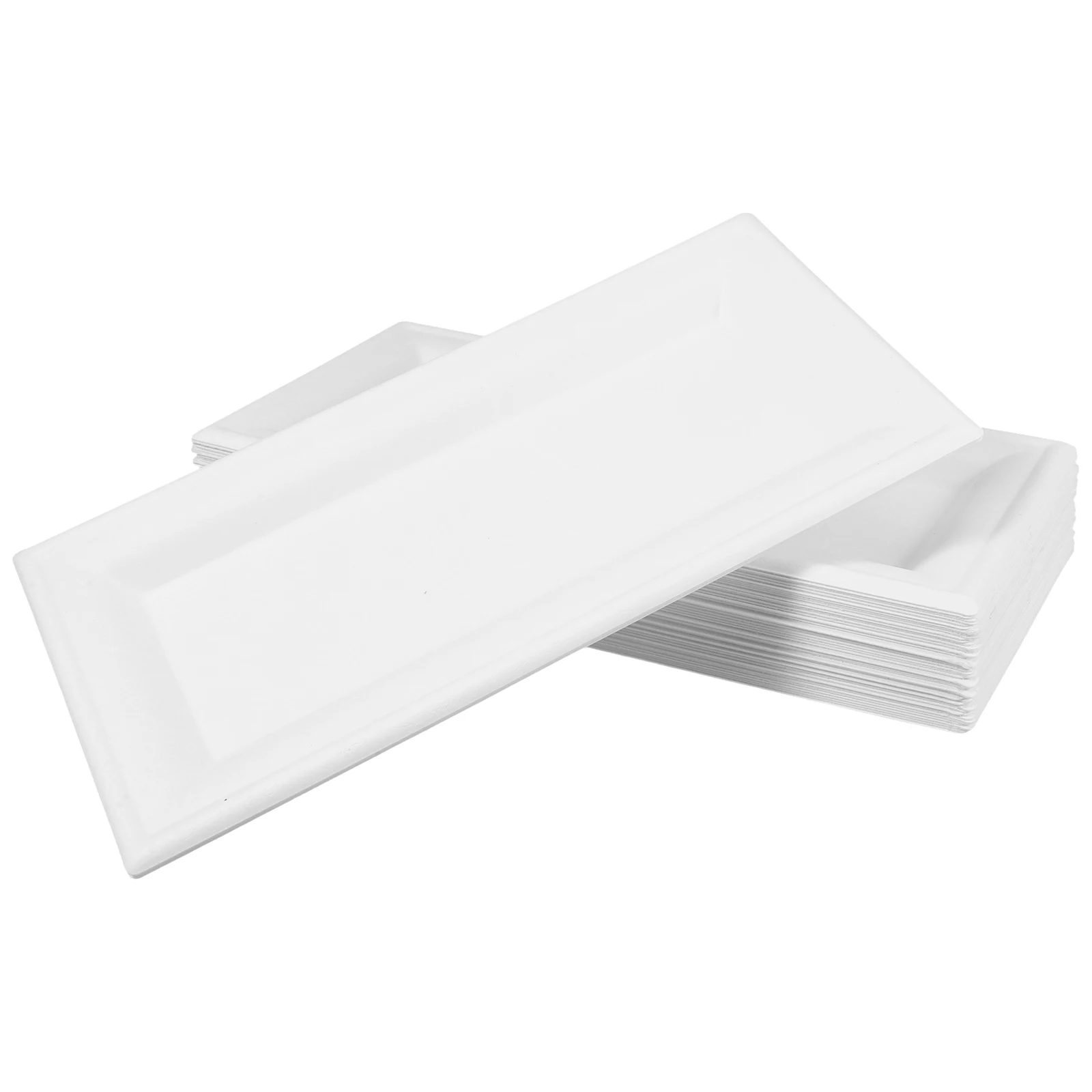 

50pcs Disposable Cake Plates 8 Inch Thick Paper Dinner Plates Microwave Safe Party Tableware for Wedding Birthday Outdoor Events