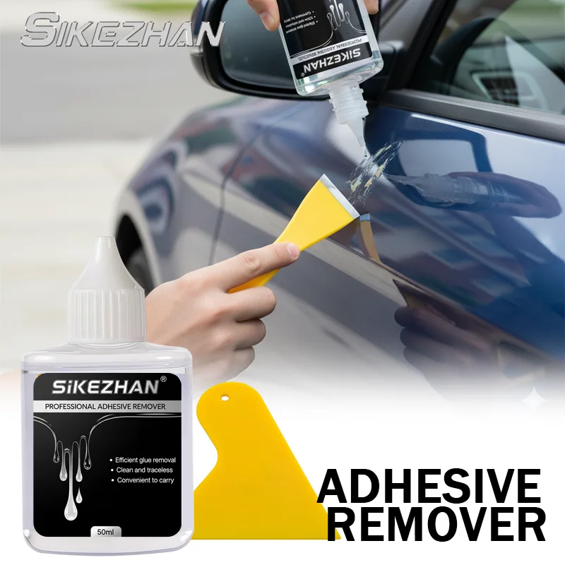Adhesive Remover for Cars – Dissolves Glue & Residue, Low Odor, Easy Wipe Off, Works on Body Panels & Windows