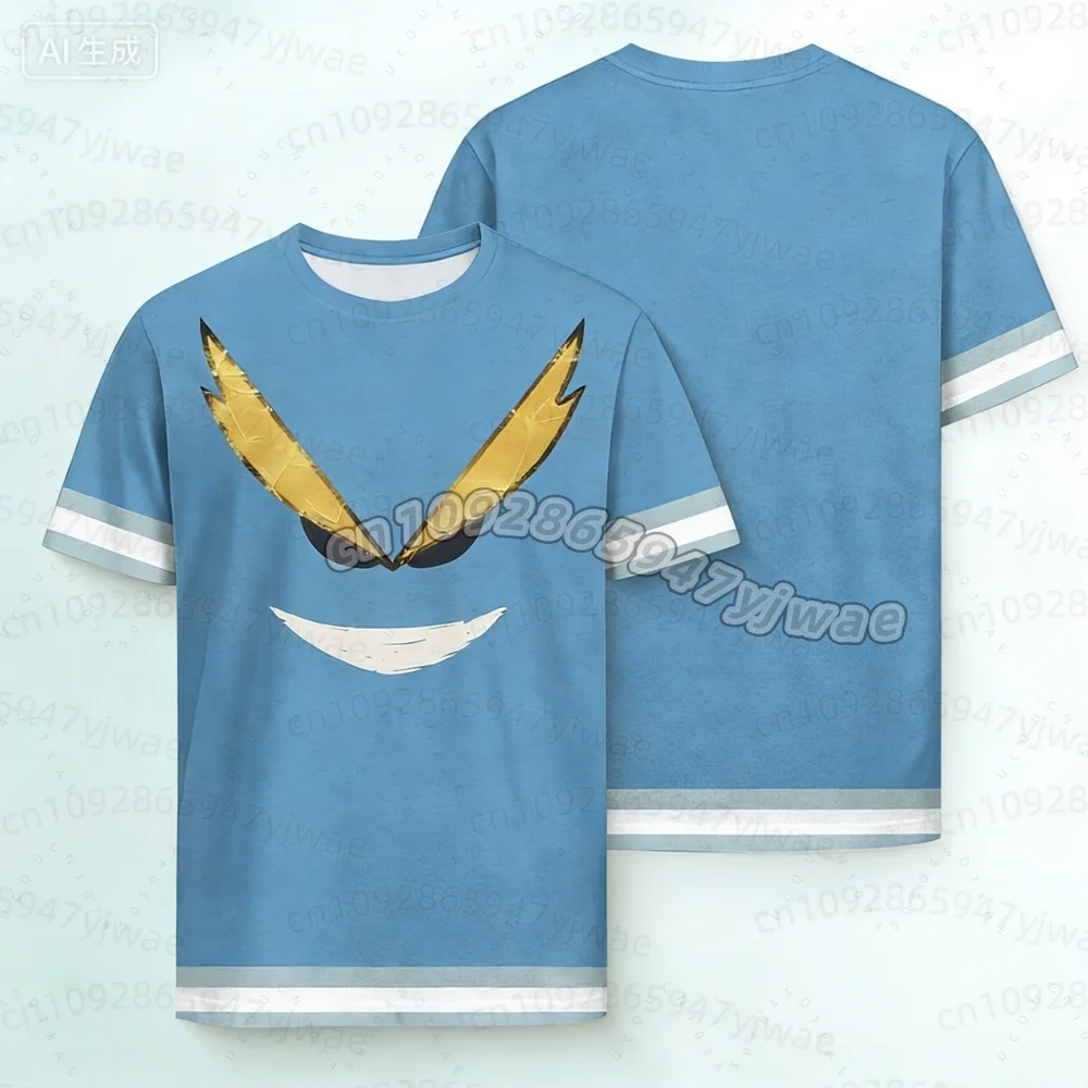 Camiseta de Verano para Hombre y Mujer, My Hero Academia, Nonno, 5.ª Edición, Camiseta Deportiva, Tops, All Might, Regalo para Fanáticos del Anime