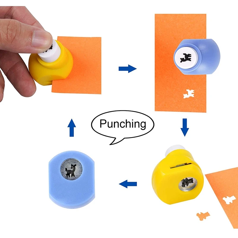 Paper Craft Punches-Hole Puncher Single,Hole Punch Shapes, Hole Puncher For Crafts,10 Small Hole Punch,Paper Puncher