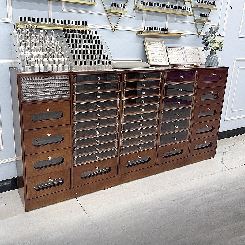 

Multi-layer Nail Display Rack Desktop Fingernail Sample Display Stand for Beauty Salon