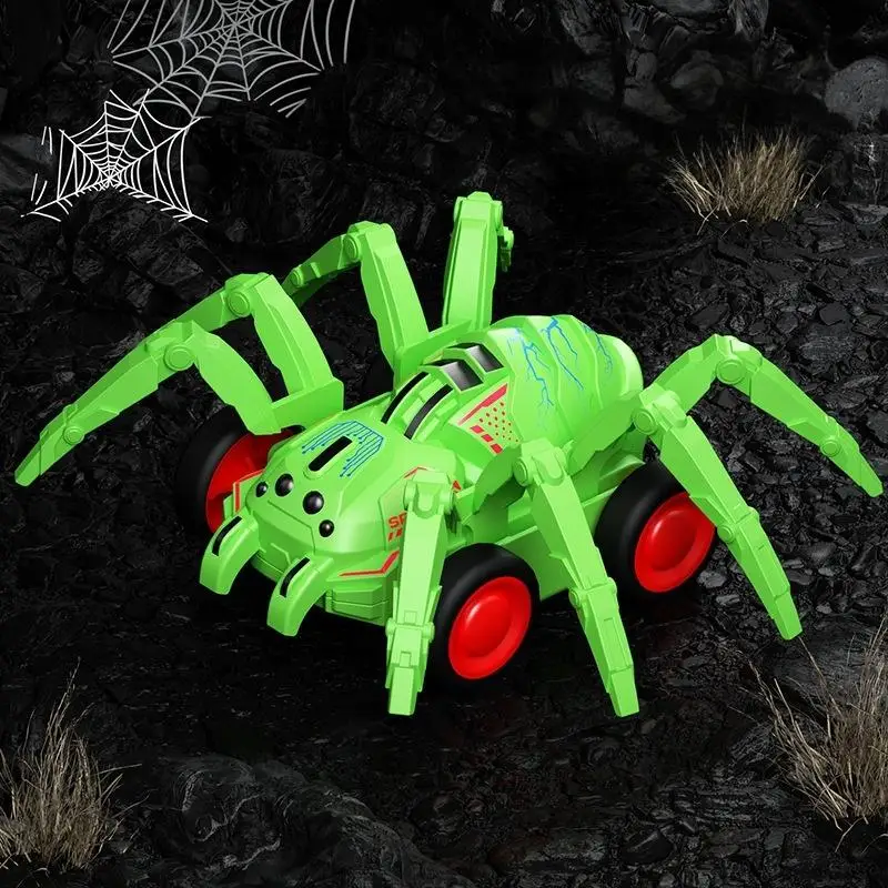 1/4Pcs Crawling Simulation Animal Inertia Car Spider Boys And Girls Climbing Stunt Car Toy Gifts Children Spider Vehicle