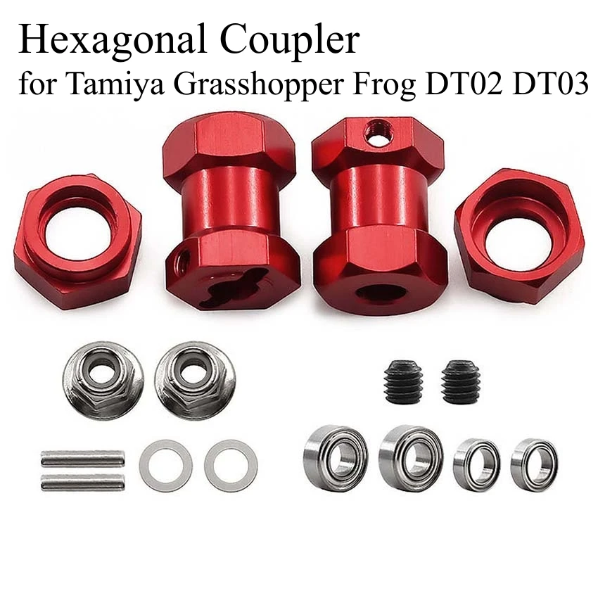 

Для Tamiya Grasshopper Frog DT02 DT03 модифицированная шестигранная муфта передние и задние шестигранные ступицы аксессуары для радиоуправляемых автомобилей