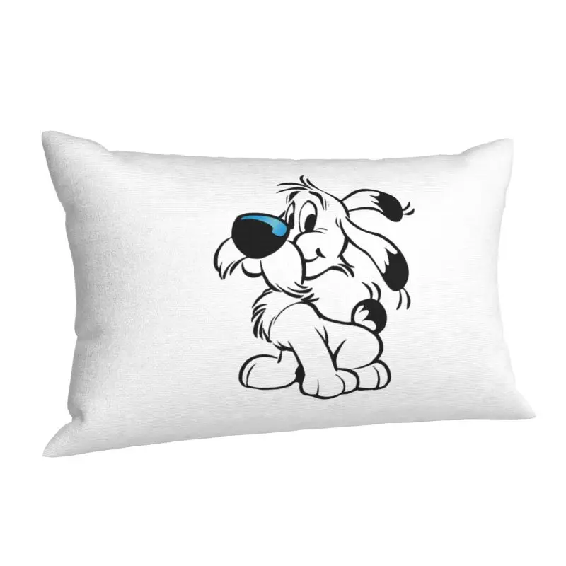 Custom Asterix And Obelix Dogmatix Pillow Covers Funny Cartoon Dog Idefix Cushions Cover Rectangle Pillowcase