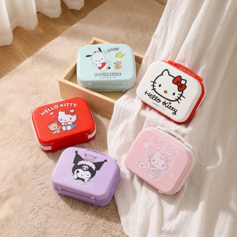 Genuine Sanrio Characters Multifunctional Underwear Makeup Box Large Capacity Portable Storage For Outdoor Travel Suitcase