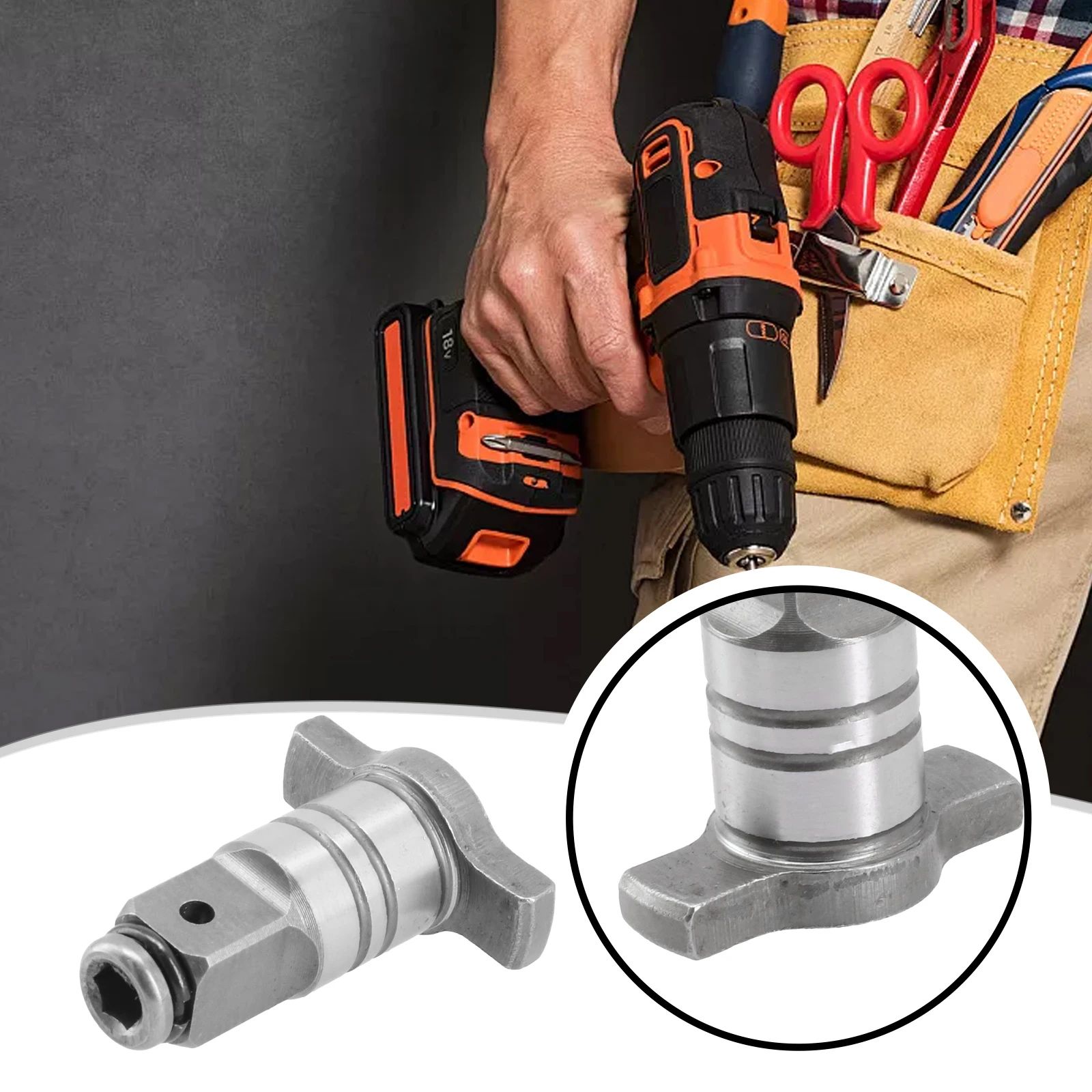 ملحقات أدوات الطاقة جزء عمود مفتاح الربط الكهربائي بدون فرش وملحقاتها ذات الاستخدام المزدوج وجع رمح جزء الأدوات الصحية المعدنية