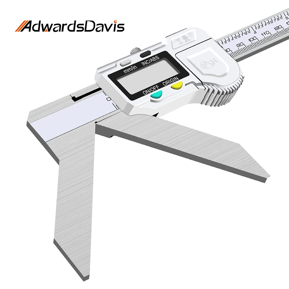 Metric Imperial Telescopic Jaw Digital Display Caliper V Shaped Outer Arc Radius Caliper Single Point Digital Caliper 150 500mm