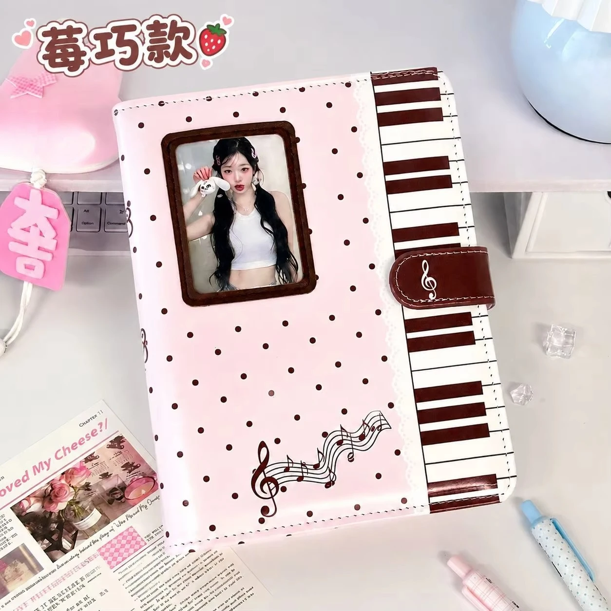 IMYY Cute Cat A5 Kpop Idol Photocards Holder PU Photo Album Photocard Binder Collect Book Album for Photographs Álbum Para Fotos