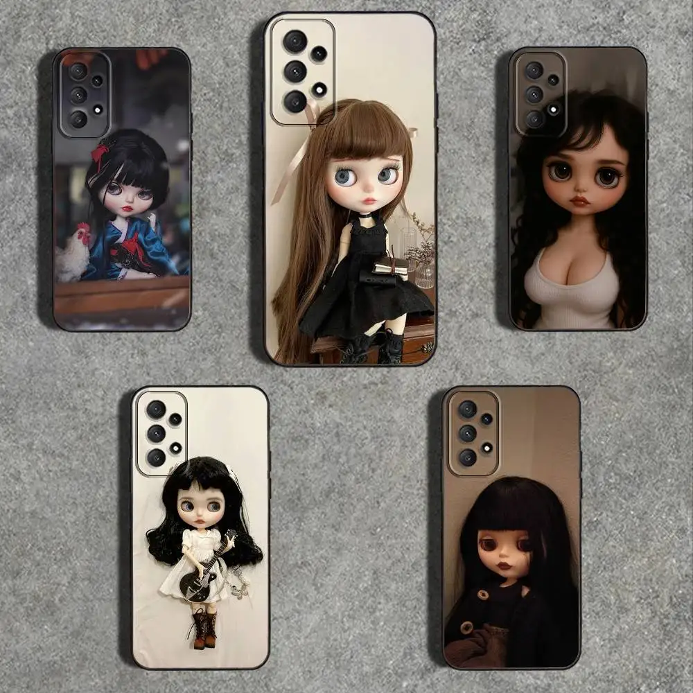 

Fashion d-doll B-Blythe Phone Case For Samsung Galaxy A 91,80,73,72,71,53,52,51,22,5G Shockproof Soft Black Cover