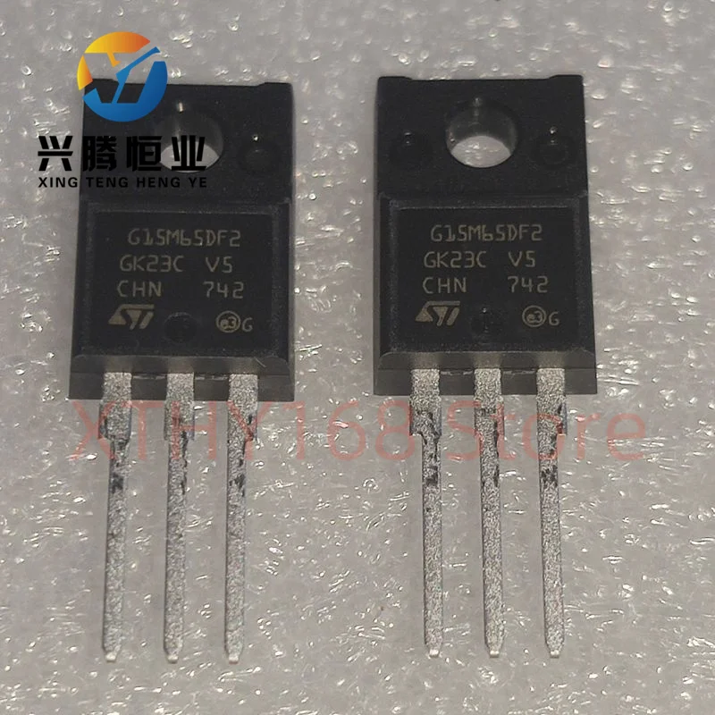 2PCS STGF15M65DF2 G15M65DF2 IGBT TRENCH FS 650V 30A TO220FP New&Original