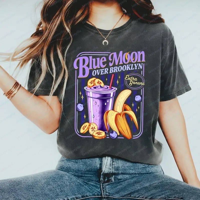 Blue Moon Over Brooklyn Shirt Heated Rivalry Extra Banana Smoothie Sweatshirt Scott and Kip Movie Tee Romance Book Movie Merch
