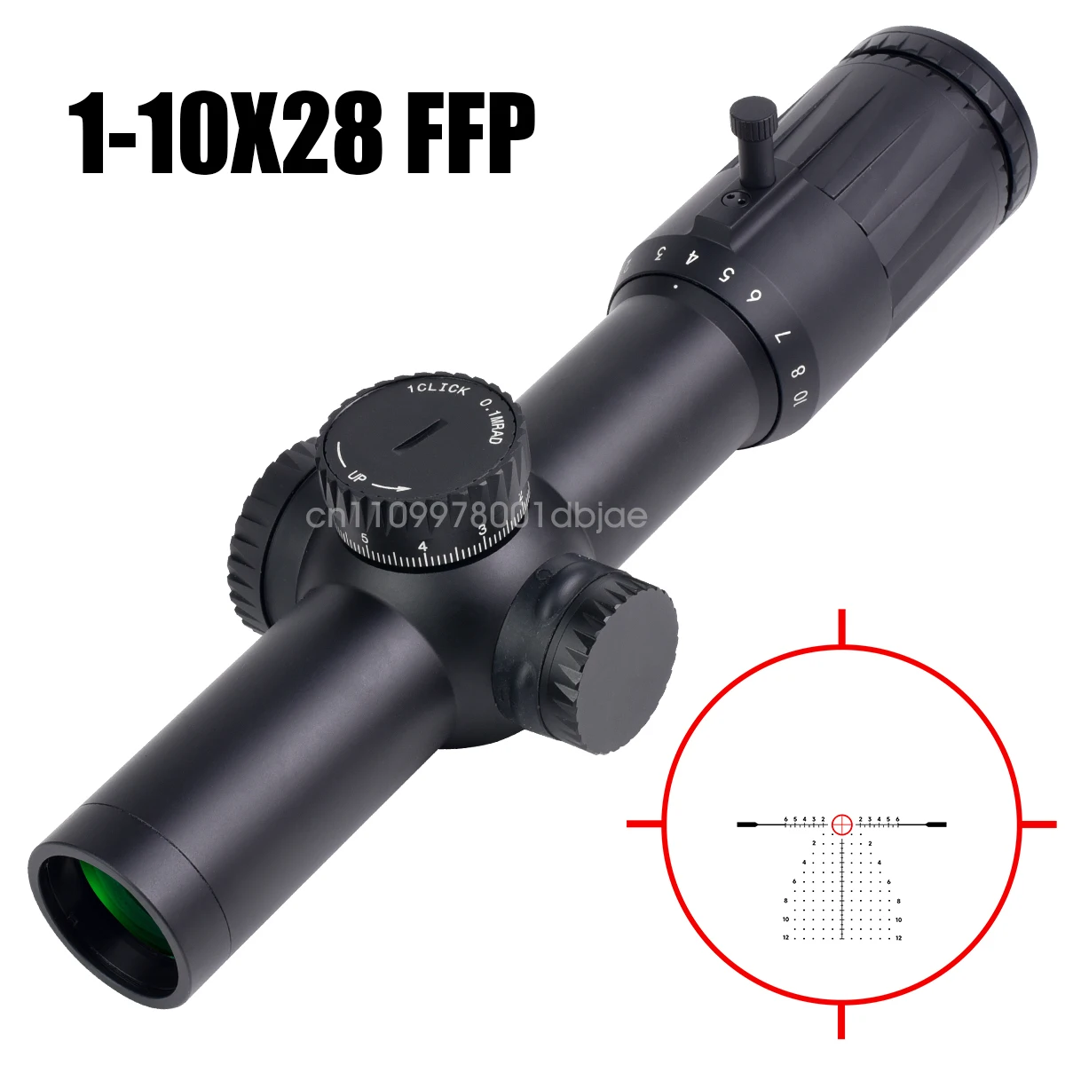 

Тактический прицел EoTe VDU 1-10x28 с сеткой SR5 MRAD, оптика для винтовки, прицел первой фокальной плоскости с оригинальным логотипом