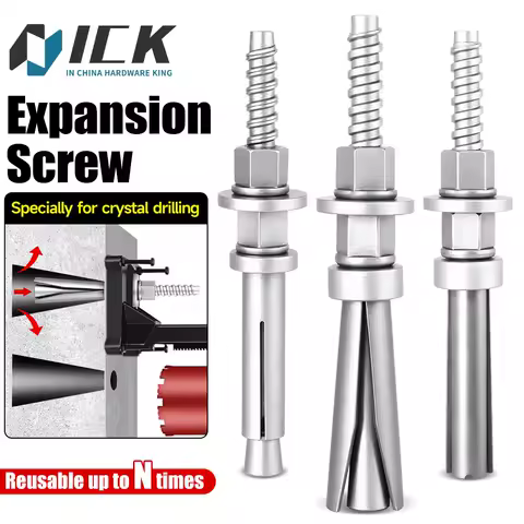 Heavy Duty Core Drill Expansion Bolt Manganese Steel 65 Grade 8.8 Detachable Bracket System Multi-Use Reinforced Flange Nut