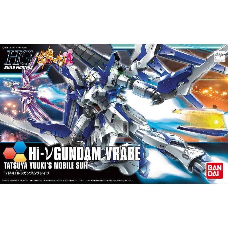 

In stock Bandai Genuine HG Hi-Gundam VRABE Gundam Anime Action Figure Assembly Model Toys Gifts