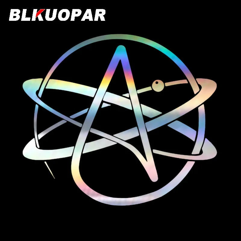 

BLKUOPAR Atheism Symbol Atomic Science Car Stickers Creative Decal Occlusion Scratch DIY Die Cut Laptop Bumper Car Goods