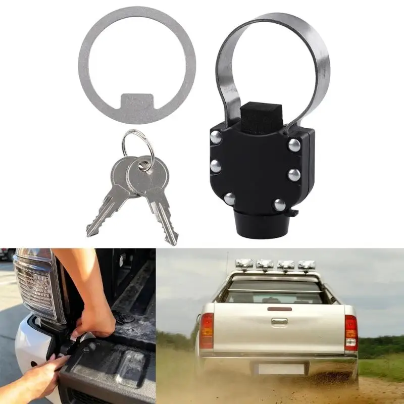 M76E Pickup Truck Heckklappen-Sicherheitsschloss-Set, Edelstahl-Scharnierabdeckung zum Parken – Detail 8