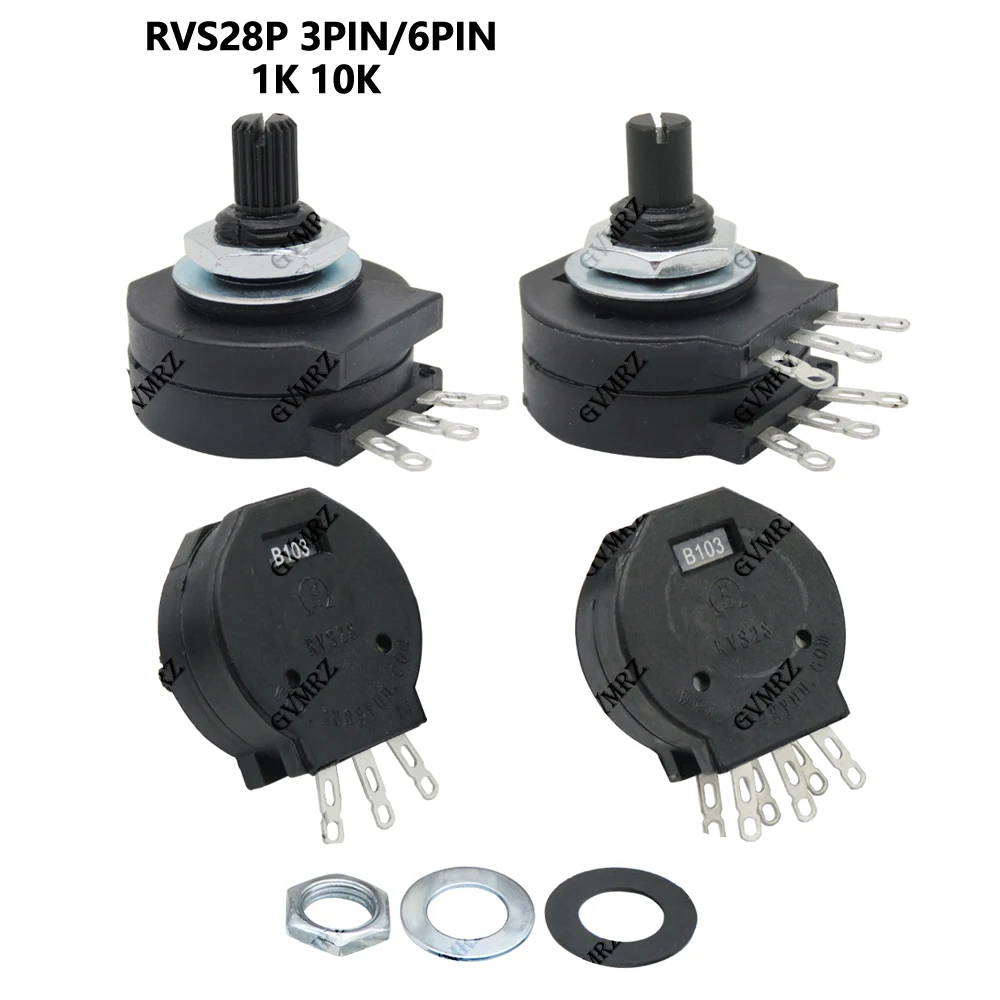 3PIN/6PIN 2W B102 B103 RVS28P-B102 B103 Electric welding machine Resistor  1K 10K welding machine parts RVS28