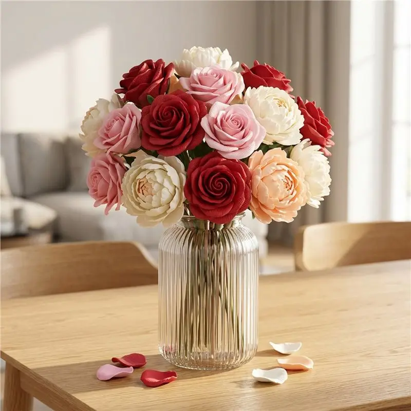 Modular Clay Flower Maker Kit -With 12-Color Modeling Clay