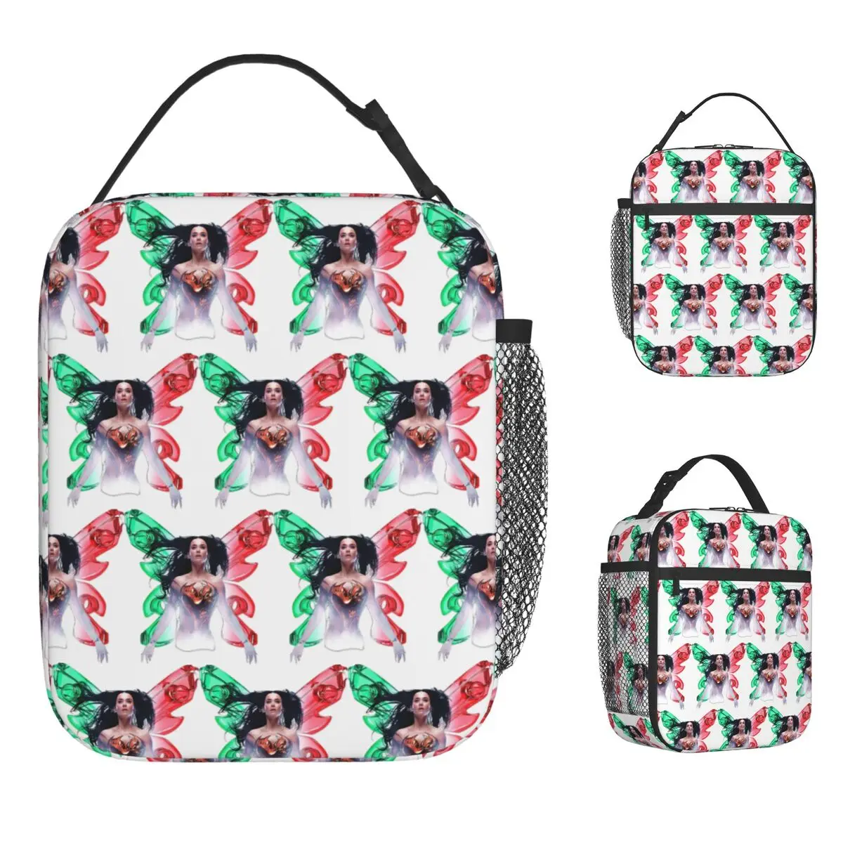 

Katyed Logo Perryed The Lifetimes Tour Lunch Bag Portable Lunch Box Girls Picnic Custom Cooler Bag Waterproof Tote Food Bags