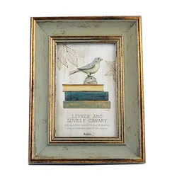 Wooden Picture Frame Vintage Portrait Photo Frames 6 Inch 7 Inch Wedding Anniversary Retro Landscape Horizontal Poster Frame