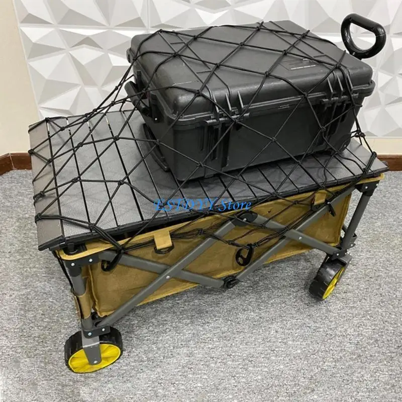 

G6DE Wagon Net Covers Beach Cart Wheelbarrows Wagon Cargo Net Folding Wagon Cover Folding Outdoor Cargo Garden Cart Wagon Net