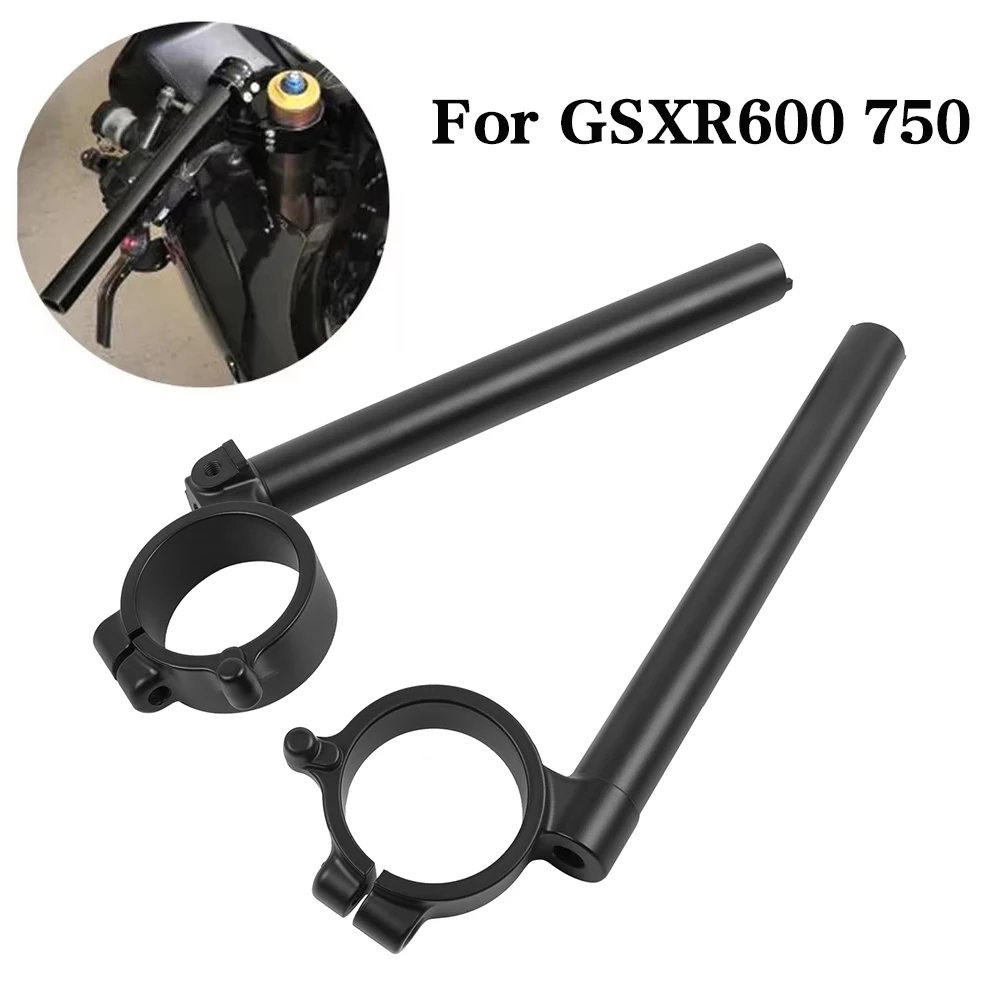 For Suzuki GSXR600 GSXR750 GSX-R 600 750 L1-L4 L5 K11 2011-2024 49mm Fork Tube Clip-On Handlebars Handle Bar Grips Clip Ons