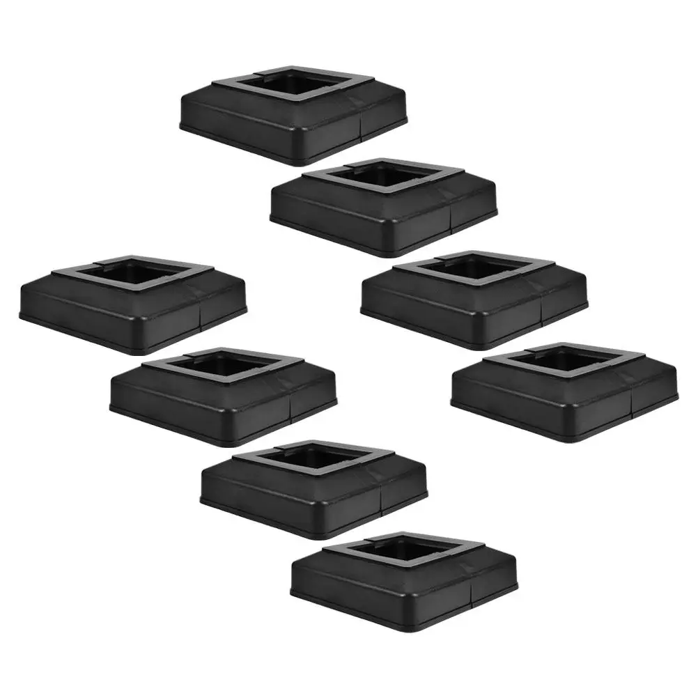 

8 шт. пластиковых накладок-заглушек для ограждений, с раздельным дизайном, для основания перил, сменные элементы для ограждений