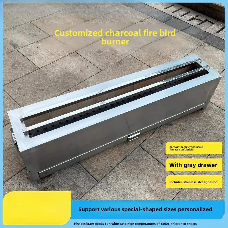 Roast Bird Stove Commercial Equipment Japanese Refractory Charcoal Grill Charcoal Grill Stainless Steel Roast Lamb