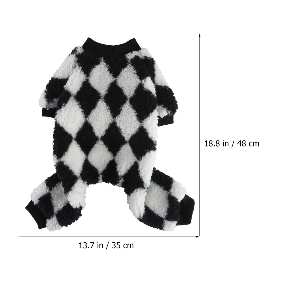 

Pet Onesie Pajamas Puppy Clothes Cozy Footed Dog Costume Soft Wear-Resistant Dog Apparel Daily Use Puppy Clothes