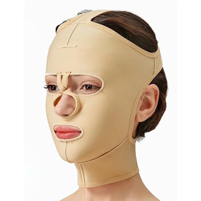 Face Mask Facial Surgery Shaping Compression Elastic Bandage Head Cover Liposuction Bone Trimming Plastic Face Slimming Weight