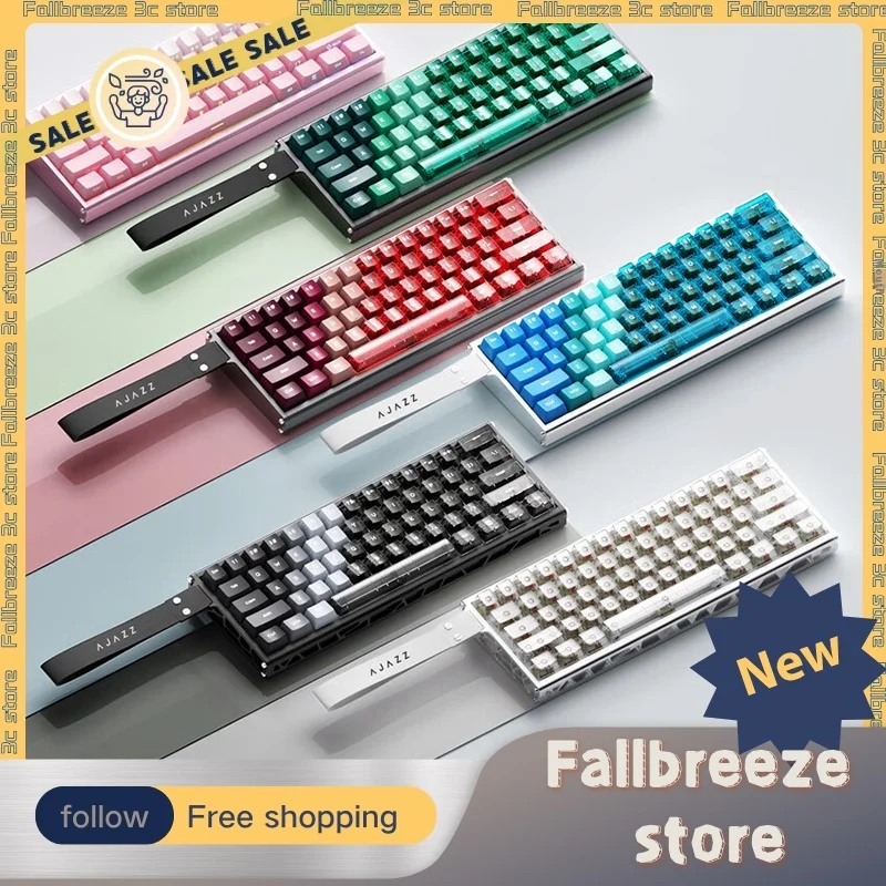 

Ajazz Alux60 Magnetic Switch Mechanical Keyboard Wired Gaming Keyboard 8000Hz RT0.01mm Aluminium Alloy Keyboard FPS Gamer Gifts