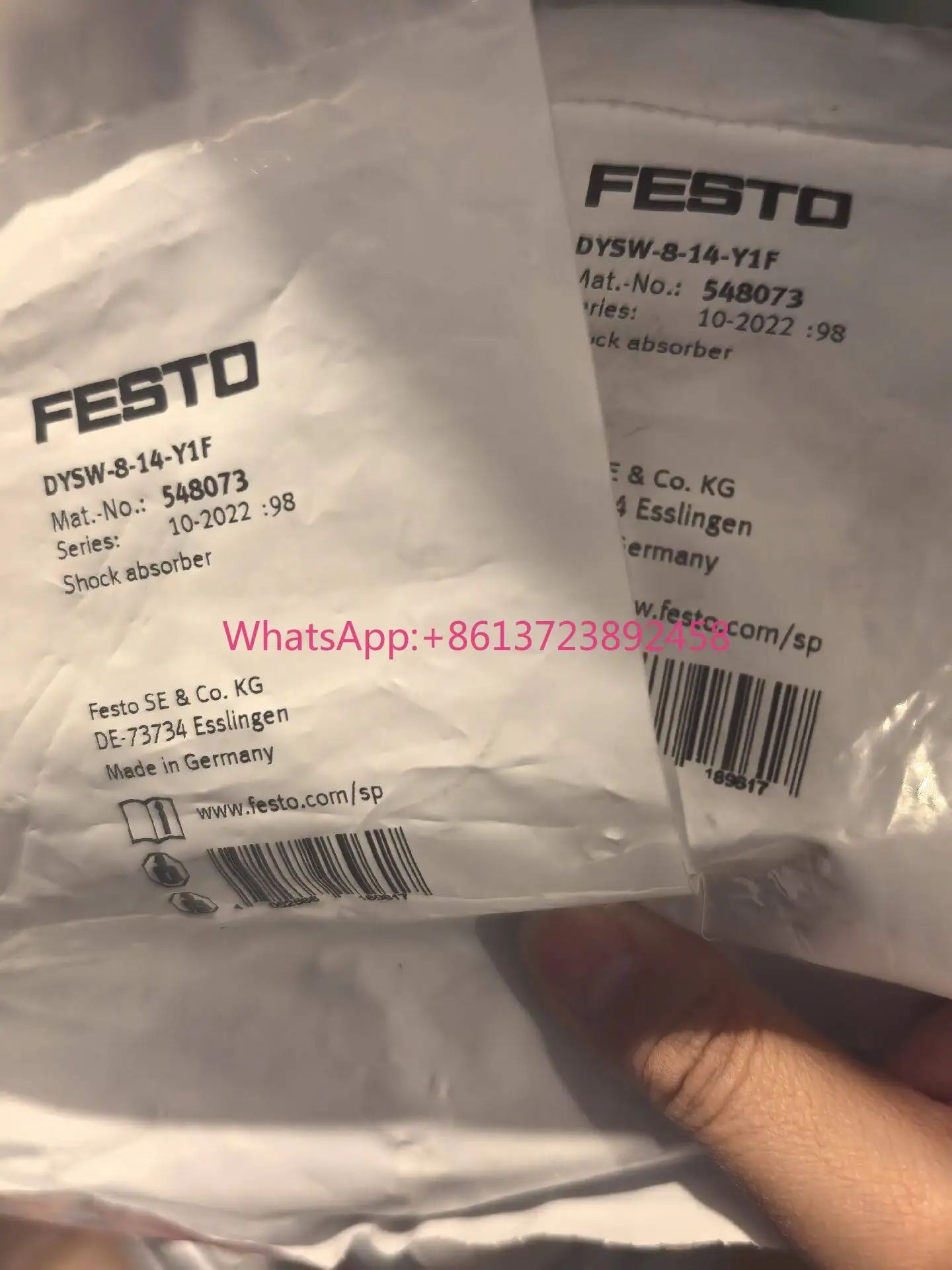

Brand new original genuine Festo buffer DYSW-8-14-Y1F 548073