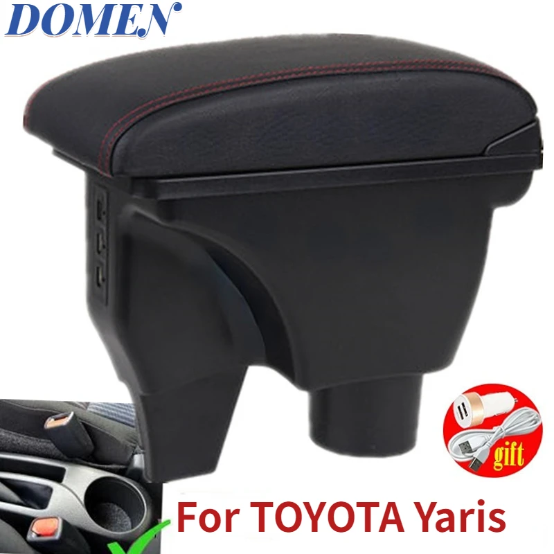 

For TOYOTA Yaris armrest For TOYOTA Yaris Vitz Car armrest box car accessories central storage box Retrofit parts with USB