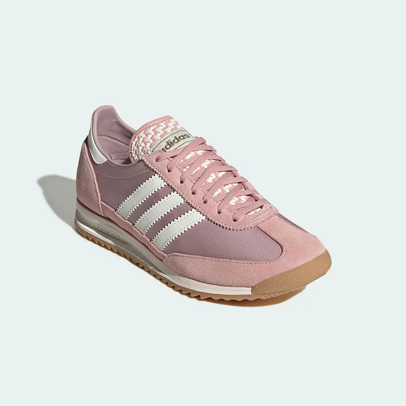Adidas Originals Women Casual Shoes KJ4999 Lace Up Leather Fabric Upper Rubber Outsole Classic Sneakers