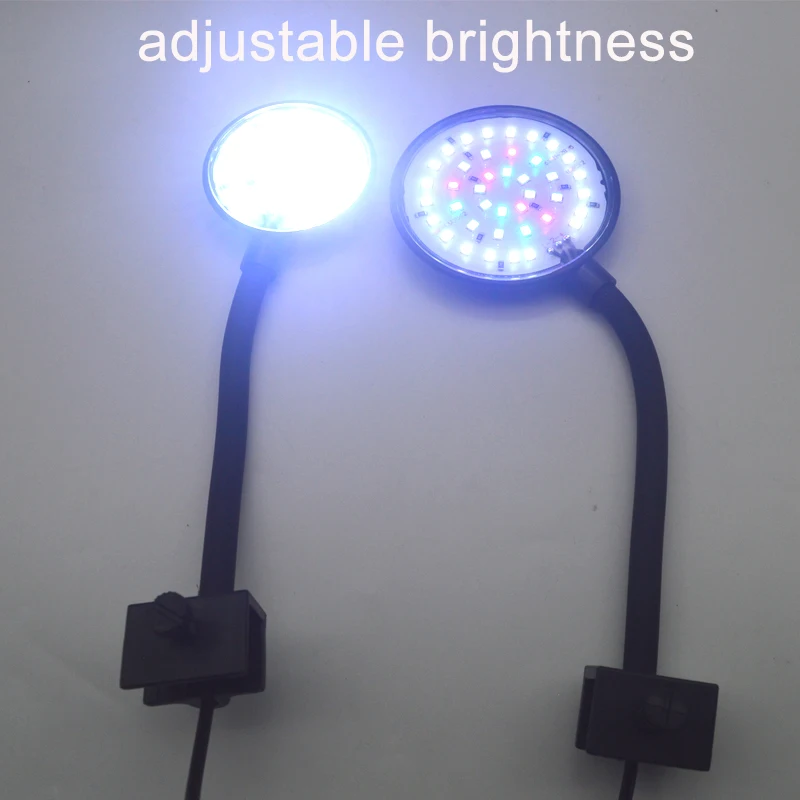 USB Aquarium LED-Lampe Fischbecken-Beleuchtung Deko Aquatische Pflanzen Mehrere Modi Dimmbare Helligkeit Vollspektrum Mini-Klemmleuchte 5V – Detail 2