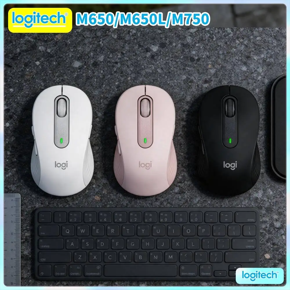 Logitech M750 Office Mouse Precision Tracking Sensor Three Device Sync Rubber Comfort Grips Business Travel Portable Tool