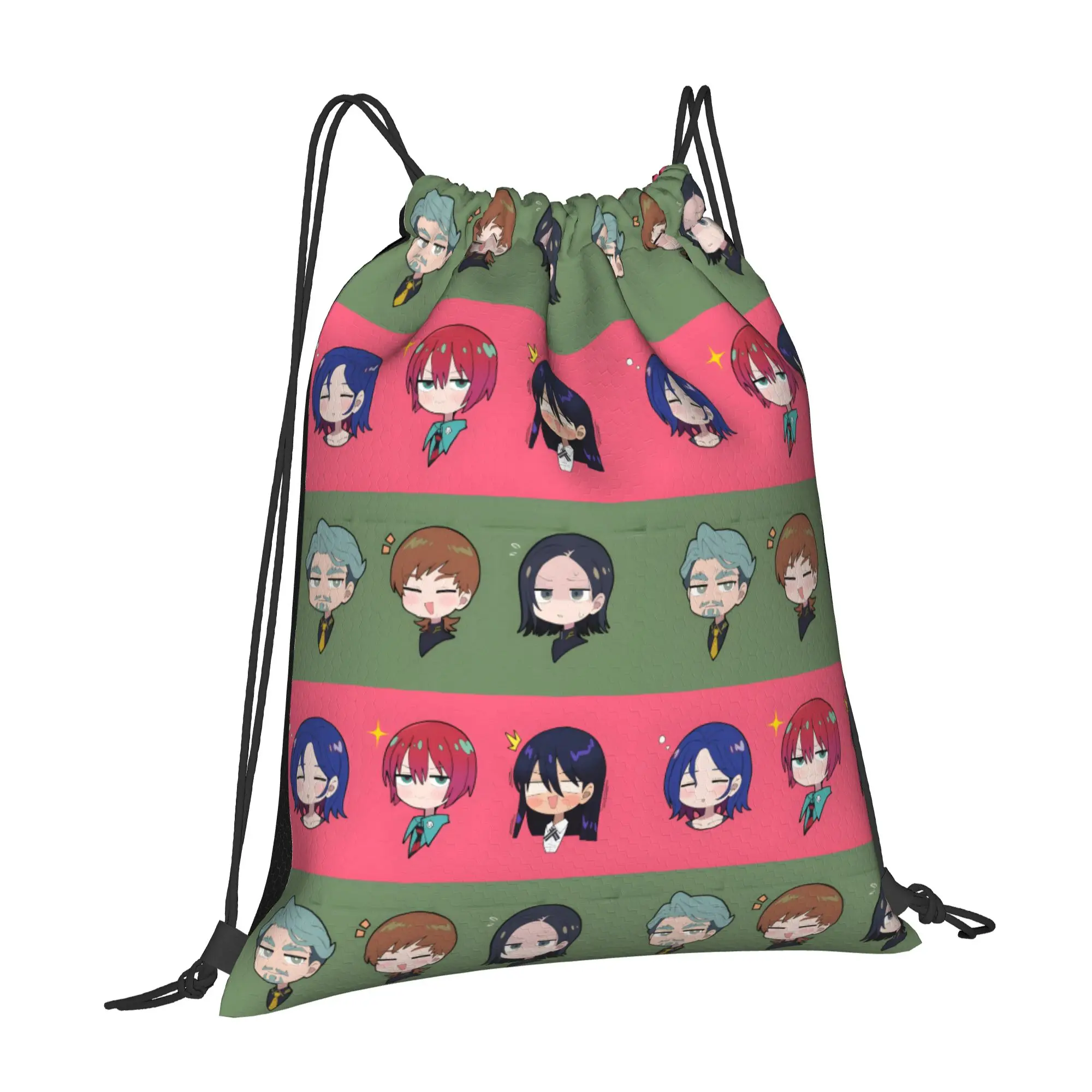 1 pc Gundam GQuuuuuuX MACHU Anime Kawaii Drawstring Bags Sports Shoe Clothes Storage Multi-function Teen Portable