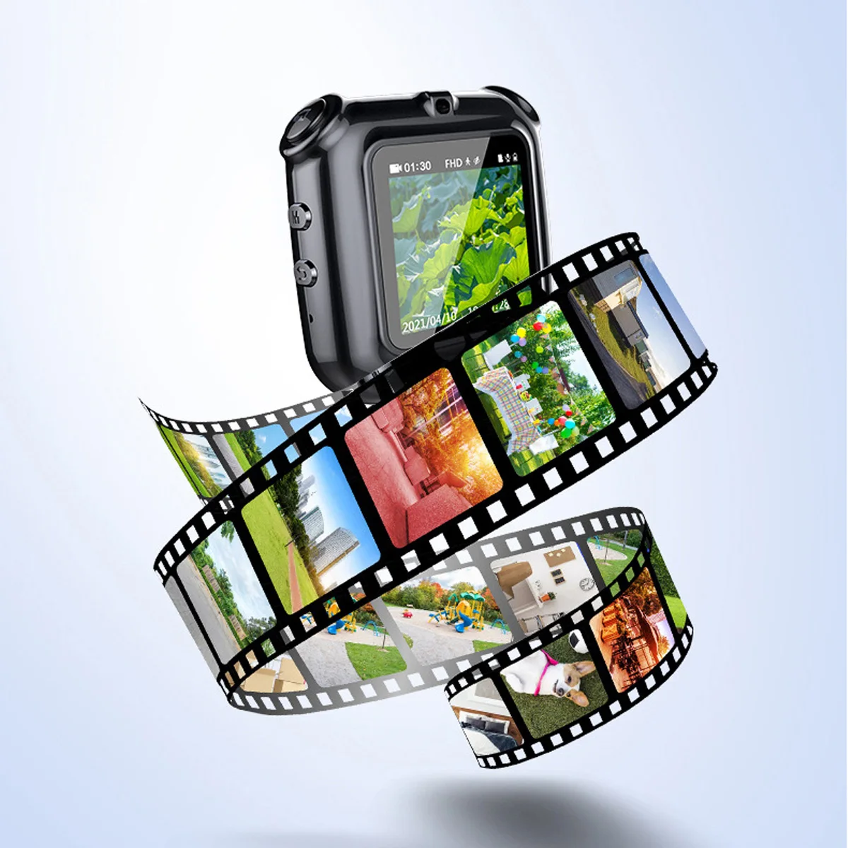 Camera Mini V9 1080P Cam: Live View Function Audio Video Recorder, Loop Recording, File Encryption, Wearable Clip, Covert Camera