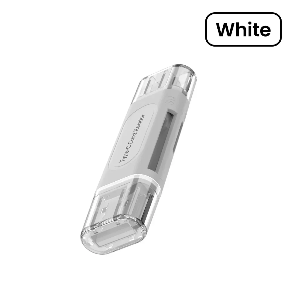 4 in 1 Multifunction Card Reader USB 2.0&Type C to SD Micro TF Card Reader for PC Laptop Smart Memory Cardreader SD Card Reader