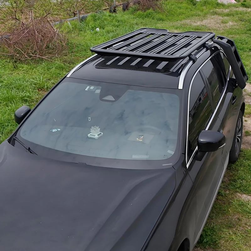 Guality Aluminum Car Roof Cargo Luggage Roof Rack Side Ladder Side Box for Volvo XC90 2019-2024 2025+